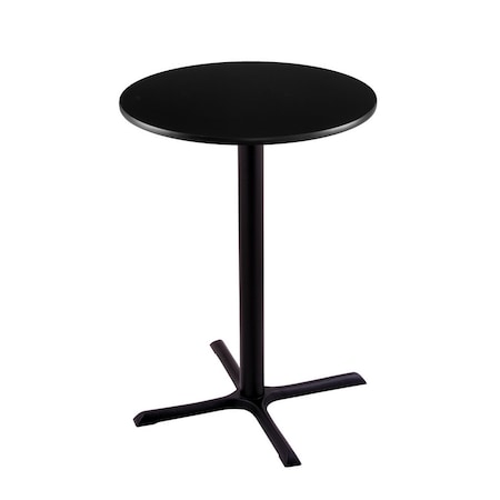 Holland Bar Stool Co 42" 211 Black Table, 30" dia. Top 211-3042BW30R
